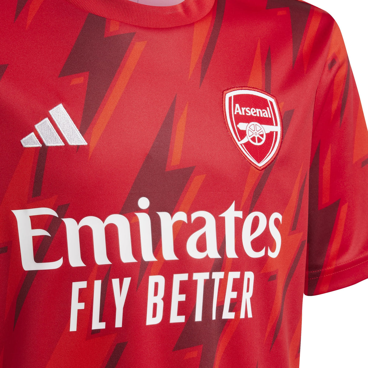 Arsenal adidas Pre Match Top - Red - Kit Captain