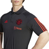 Manchester United adidas Training Polo - Black - Kit Captain