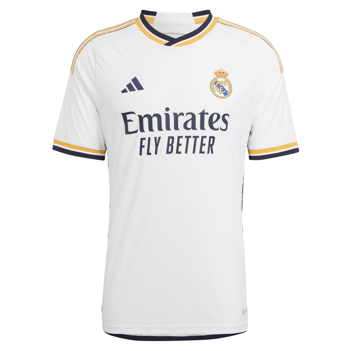 Real Madrid adidas Home Authentic Shirt 2023-24 with Valverde 15 printing - Kit Captain