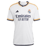 Real Madrid adidas Home Shirt 2023-24 with Valverde 15 printing - Kit Captain