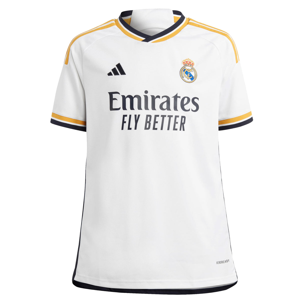 Real Madrid adidas Home Shirt 2023-24 - Kids with Modric 10 printing - Kit Captain