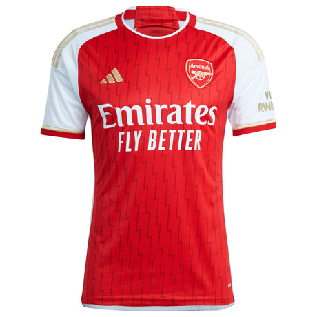 Arsenal adidas Home Shirt 2023-24 with Gabriel 6 printing - Kit Captain