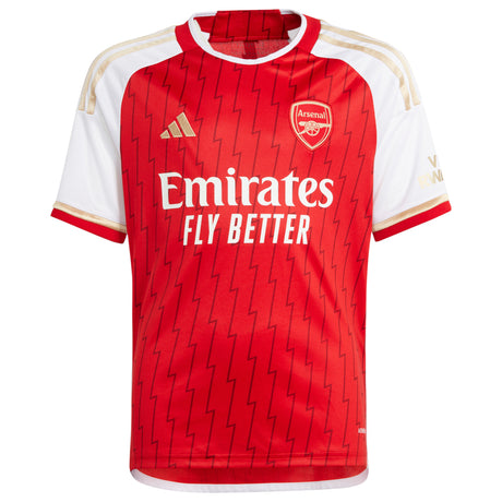 Arsenal adidas Home Shirt 2023-24 - Kids with Thomas 5 printing - Kit Captain