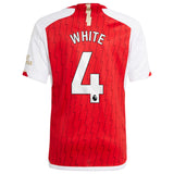 Arsenal adidas Home Shirt 2023-24 - Kids with White 4 printing - Kit Captain