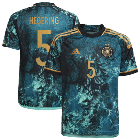 Germany Away Shirt 2023 - Kids with Hegering 5 printing - Kit Captain