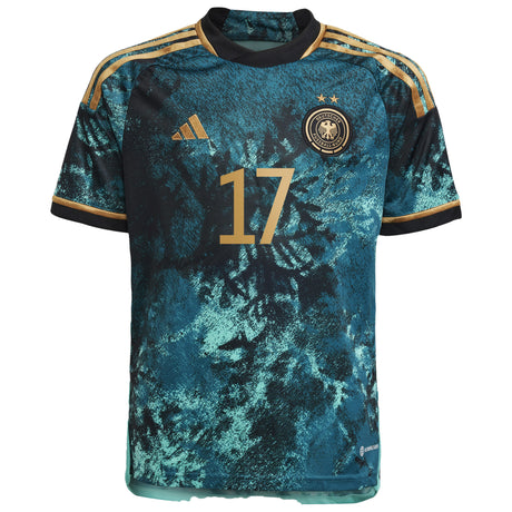 Germany Away Shirt 2023 - Kids with Rauch 17 printing - Kit Captain