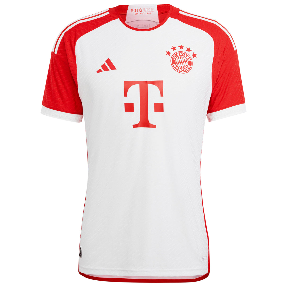 FC Bayern adidas Home Authentic Shirt 2023-24 with Kimmich 6 printing - Kit Captain