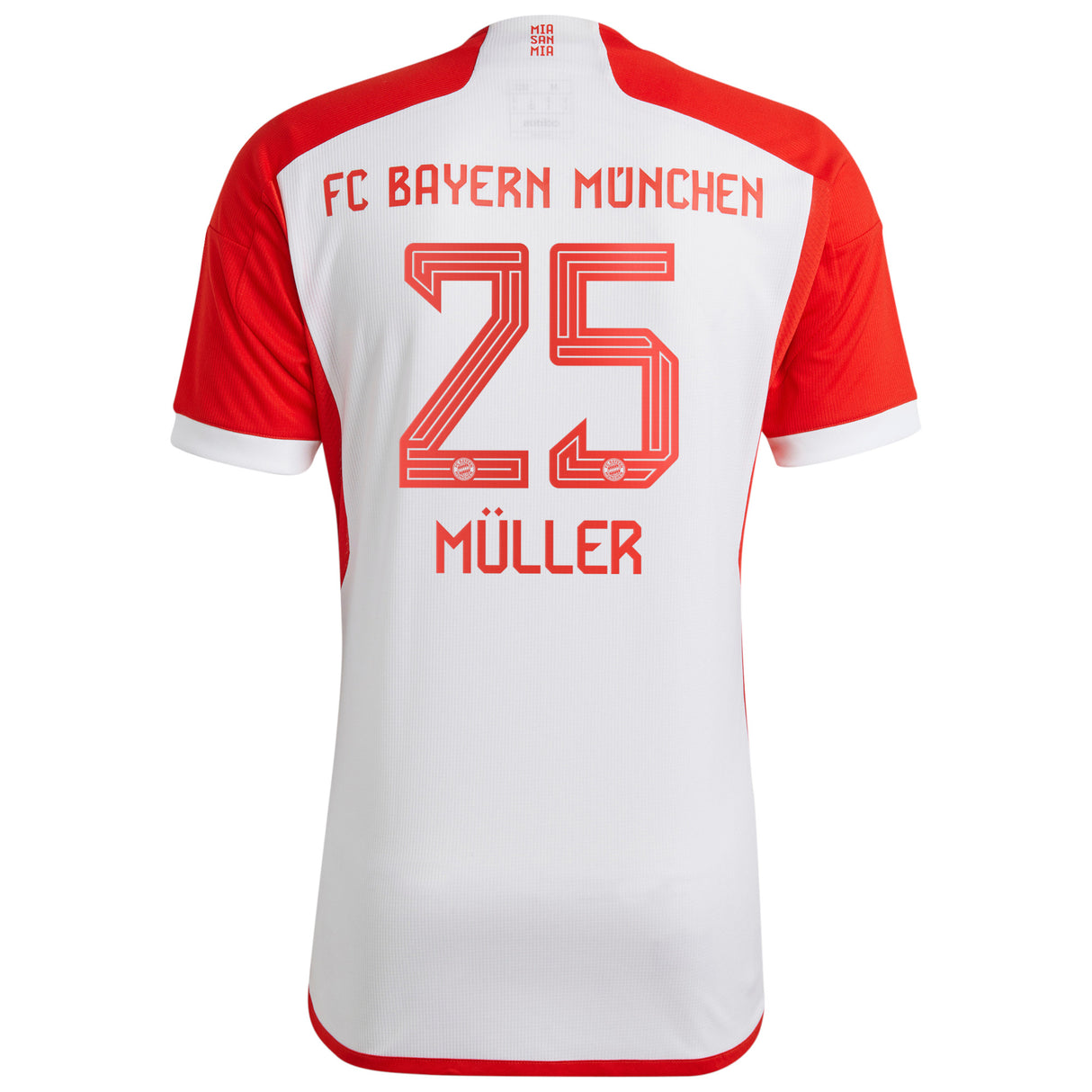 FC Bayern adidas Home Shirt 2023-24 - Kids with Müller 25 printing - Kit Captain