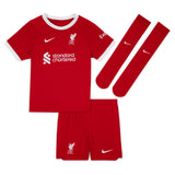 Liverpool Nike Home Stadium Kit - 2023-24 - Little Kids with Robertson 26 printing - Kit Captain