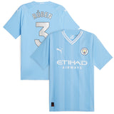 Manchester City Puma Home Authentic Shirt 2023-24 with Rúben 3 printing - Kit Captain