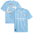 Manchester City Puma Home Shirt 2023-24 with Foden 47 printing - Kit Captain