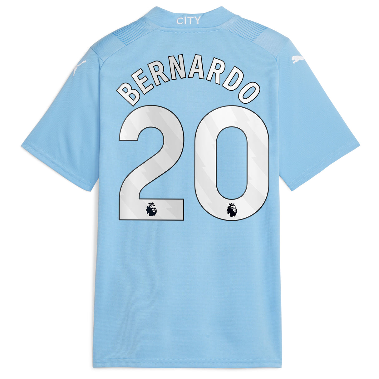 Manchester City Puma Home Shirt 2023-24 - Kids with Bernardo 20 printing - Kit Captain