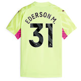 Manchester City Puma Goalkeeper Shirt 2023-24 - Short Sleeve - Kids with Ederson M. 31 printing - Kit Captain