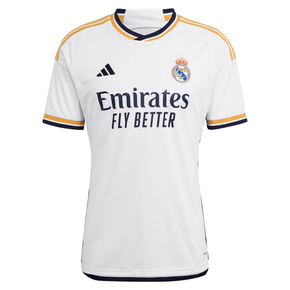 Real Madrid adidas Home Shirt 2023-24 with Rodrygo 11 printing - Kit Captain