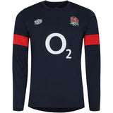 England Rugby Relaxed Long Sleeve Training Jersey - Navy - Mens - Kit Captain