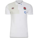 England Rugby Polo Shirt - White - Mens - Kit Captain