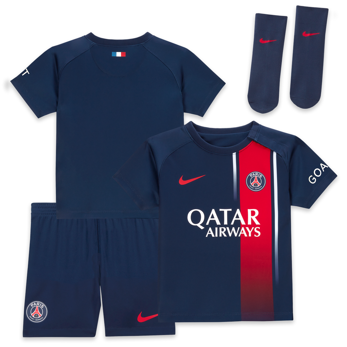 Paris Saint-Germain Nike Home Stadium Kit 2023-24 - Infant - Kit Captain