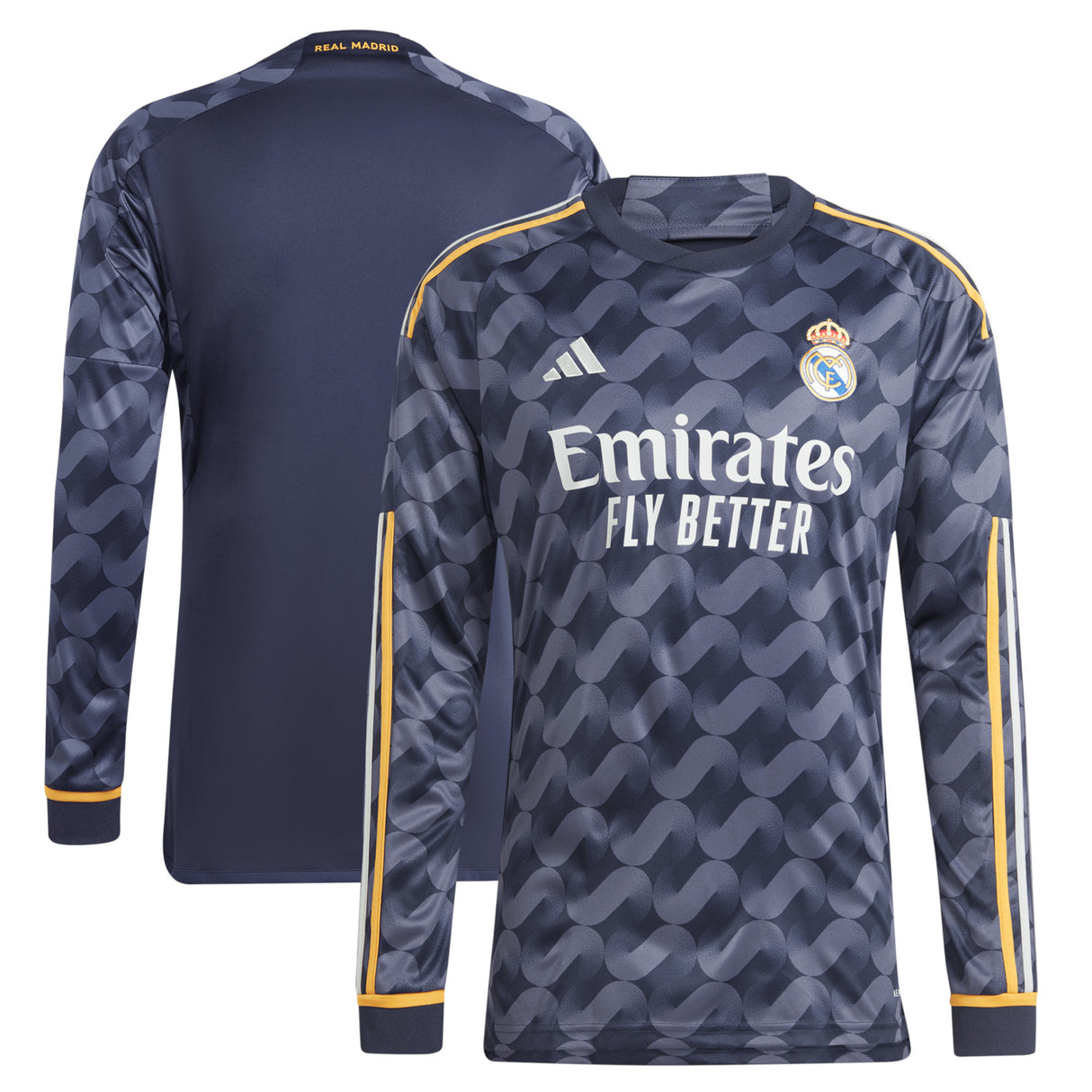 Real Madrid adidas Away Shirt 2023-24 - Long Sleeve - Kit Captain