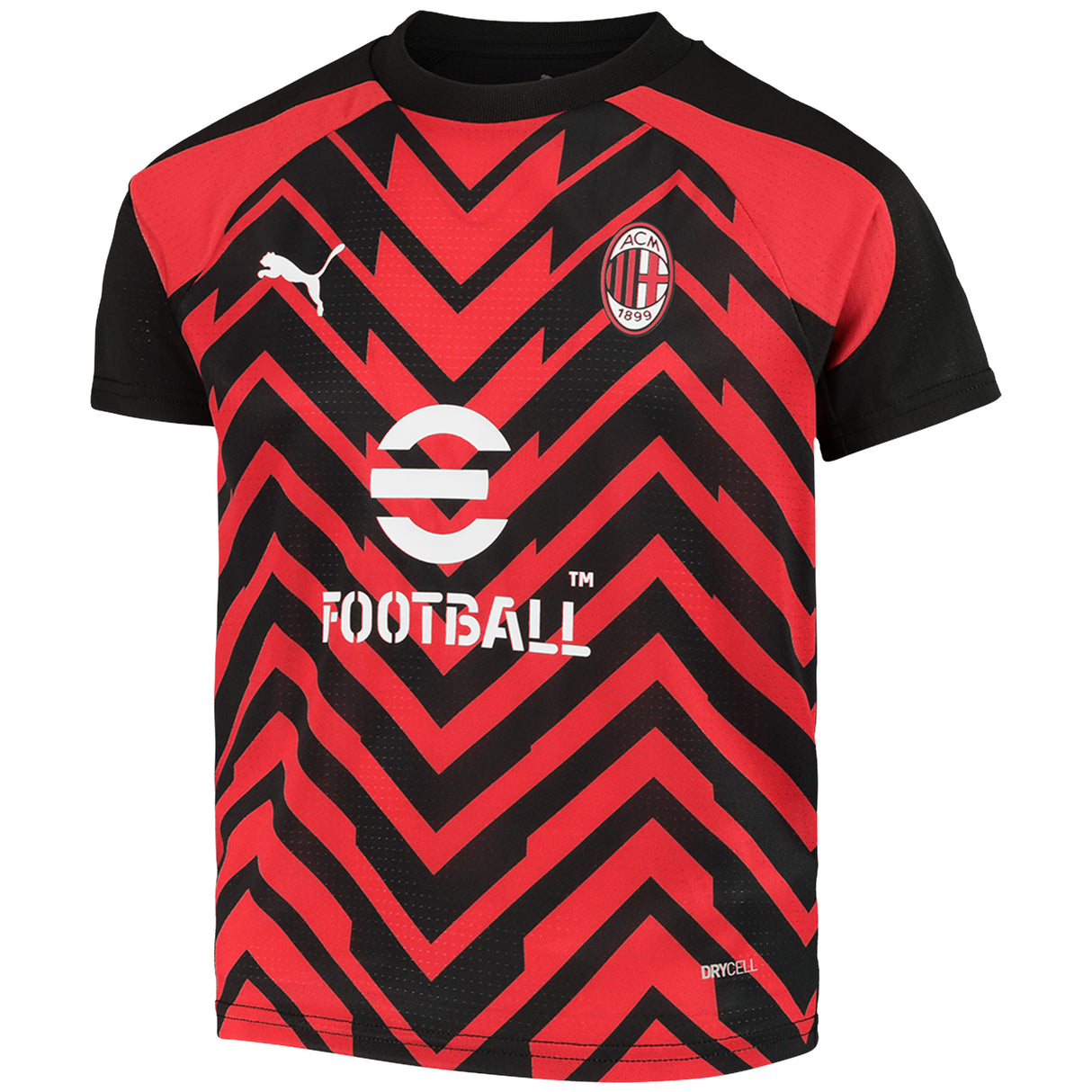 AC Milan Puma Prematch Jersey - Red - Kids - Kit Captain