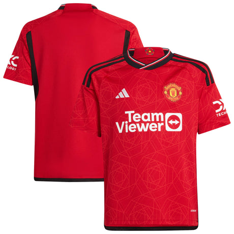 Manchester United adidas Home Shirt 2023-24 - Kids - Kit Captain