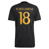 Real Madrid adidas Third Shirt 2023-24 with Tchouaméni 18 printing - Kit Captain