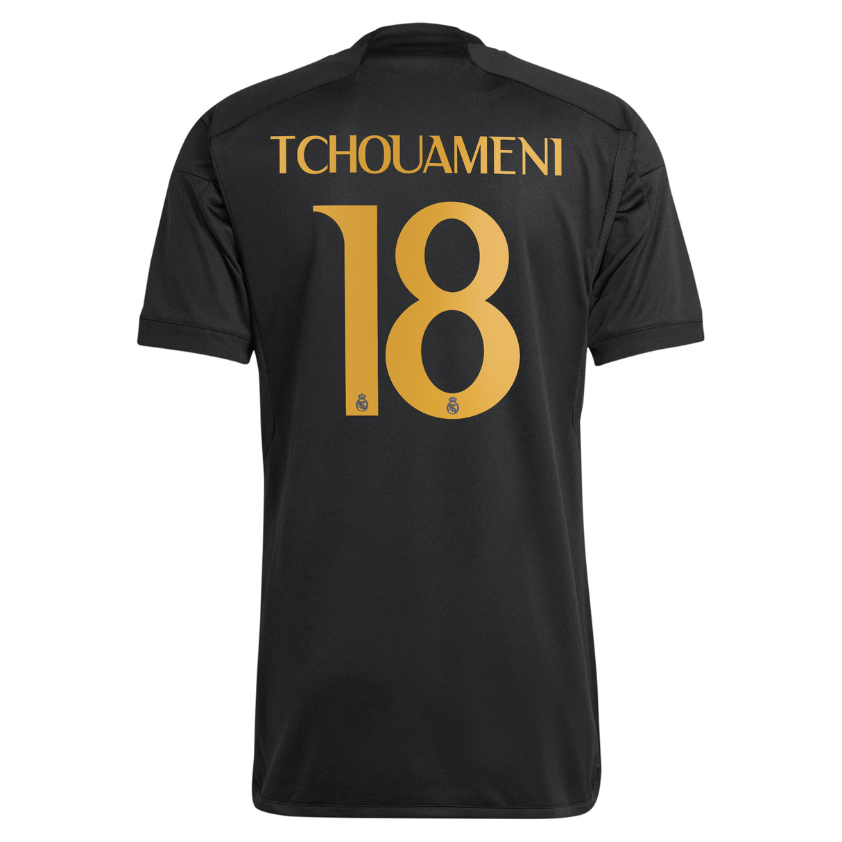 Real Madrid adidas Third Shirt 2023-24 with Tchouaméni 18 printing - Kit Captain