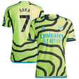 Arsenal adidas Away Authentic Shirt 2023-24 with Saka 7 printing - Kit Captain