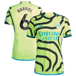 Arsenal adidas Away Shirt 2023-24 with Gabriel 6 printing - Kit Captain