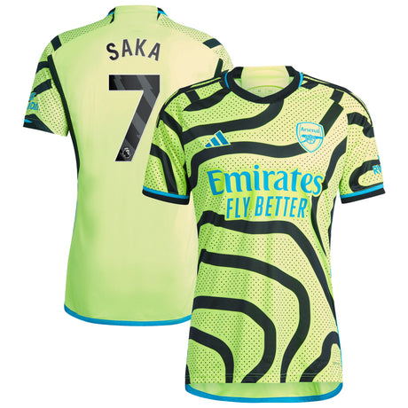 Arsenal adidas Away Shirt 2023-24 with Saka 7 printing - Kit Captain