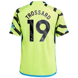 Arsenal adidas Away Shirt 2023-24 - Kids with Trossard 19 printing - Kit Captain