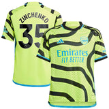 Arsenal adidas Away Shirt 2023-24 - Kids with Zinchenko 35 printing - Kit Captain