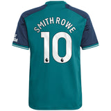 Arsenal adidas Third Shirt 2023-24 - Kids with Smith Rowe 10 printing - Kit Captain