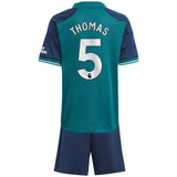 Arsenal adidas Third Minikit 2023-24 with Thomas 5 printing - Kit Captain