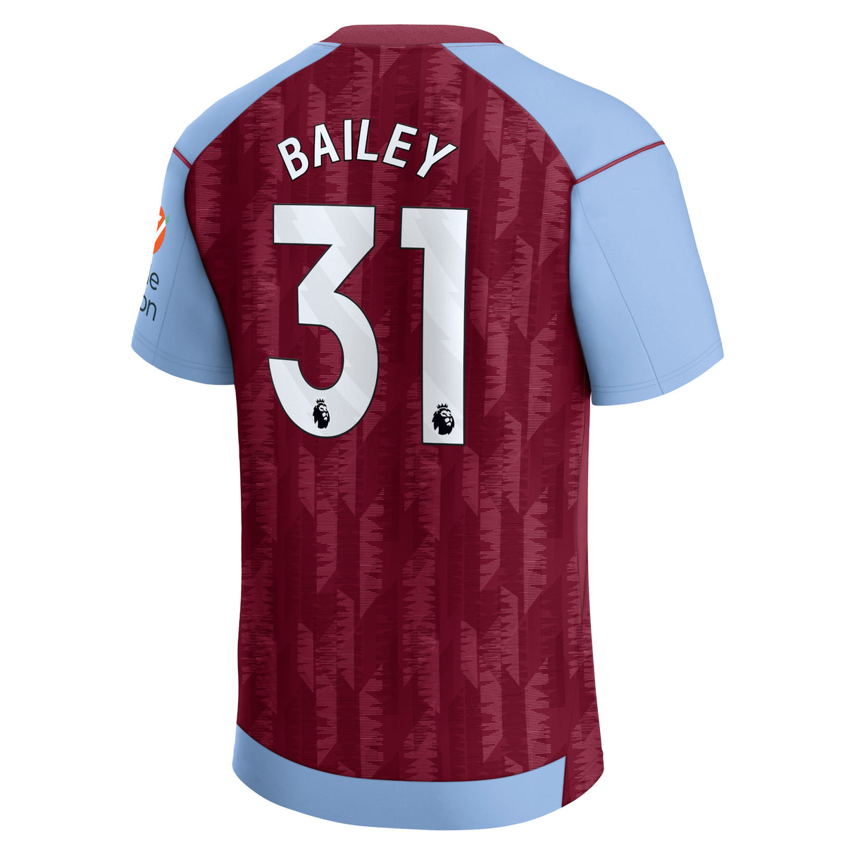 Aston Villa Castore Home Shirt 2023-24 with Bailey 31 printing - Kit Captain