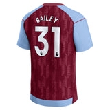 Aston Villa Castore Home Shirt 2023-24 - Kids with Bailey 31 printing - Kit Captain