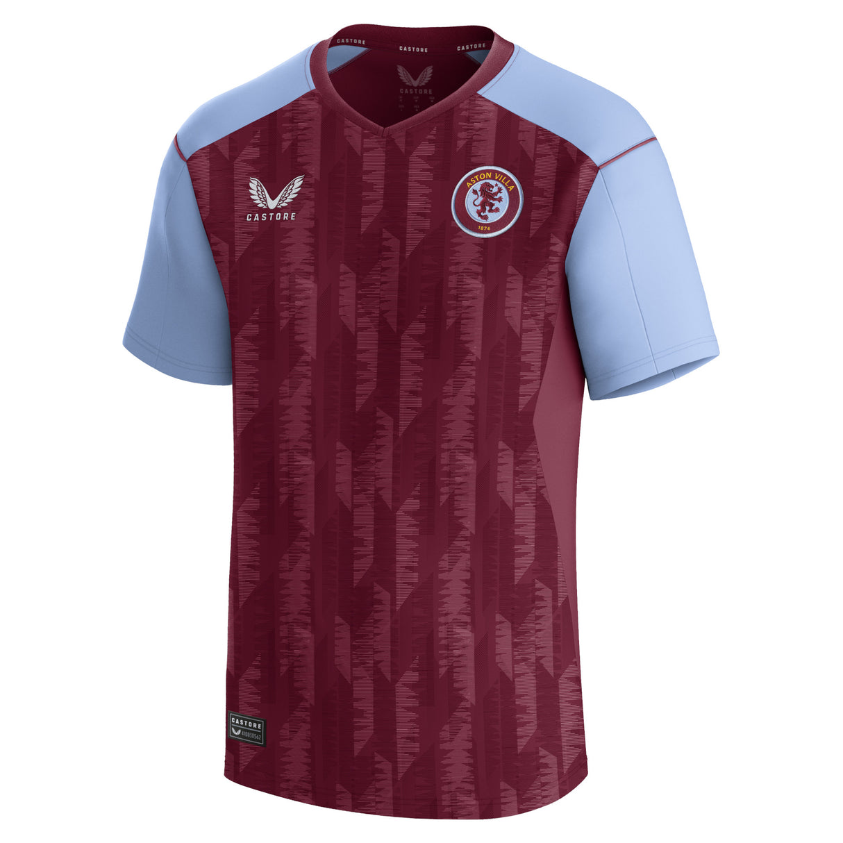 Aston Villa Castore Home Shirt 2023-24 - Kids with Dendoncker 32 printing - Kit Captain