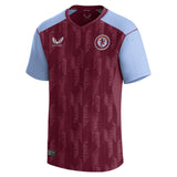 Aston Villa Castore Home Shirt 2023-24 - Kids with Konsa 4 printing - Kit Captain