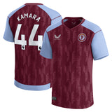 Aston Villa Castore Home Shirt 2023-24 - Kids with Kamara 44 printing - Kit Captain