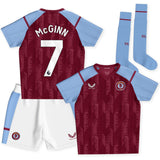 Aston Villa Castore Home Infant Kit 2023-24 with McGinn 7 printing - Kit Captain