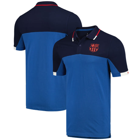 Barcelona Colour Block Polo - Blue - Mens - Kit Captain