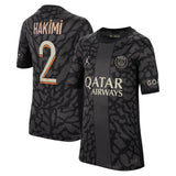 PSG x Jordan Third Stadium Shirt 2023-24 - Kids with Hakimi 2 printing - Kit Captain