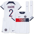 Paris Saint-Germain Nike Away Stadium Kit 2023-24 - Little Kids with Hakimi 2 printing - Kit Captain