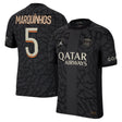 PSG x Jordan Third Dri-FIT ADV Match Shirt 2023-24 with Marquinhos 5 printing - Kit Captain