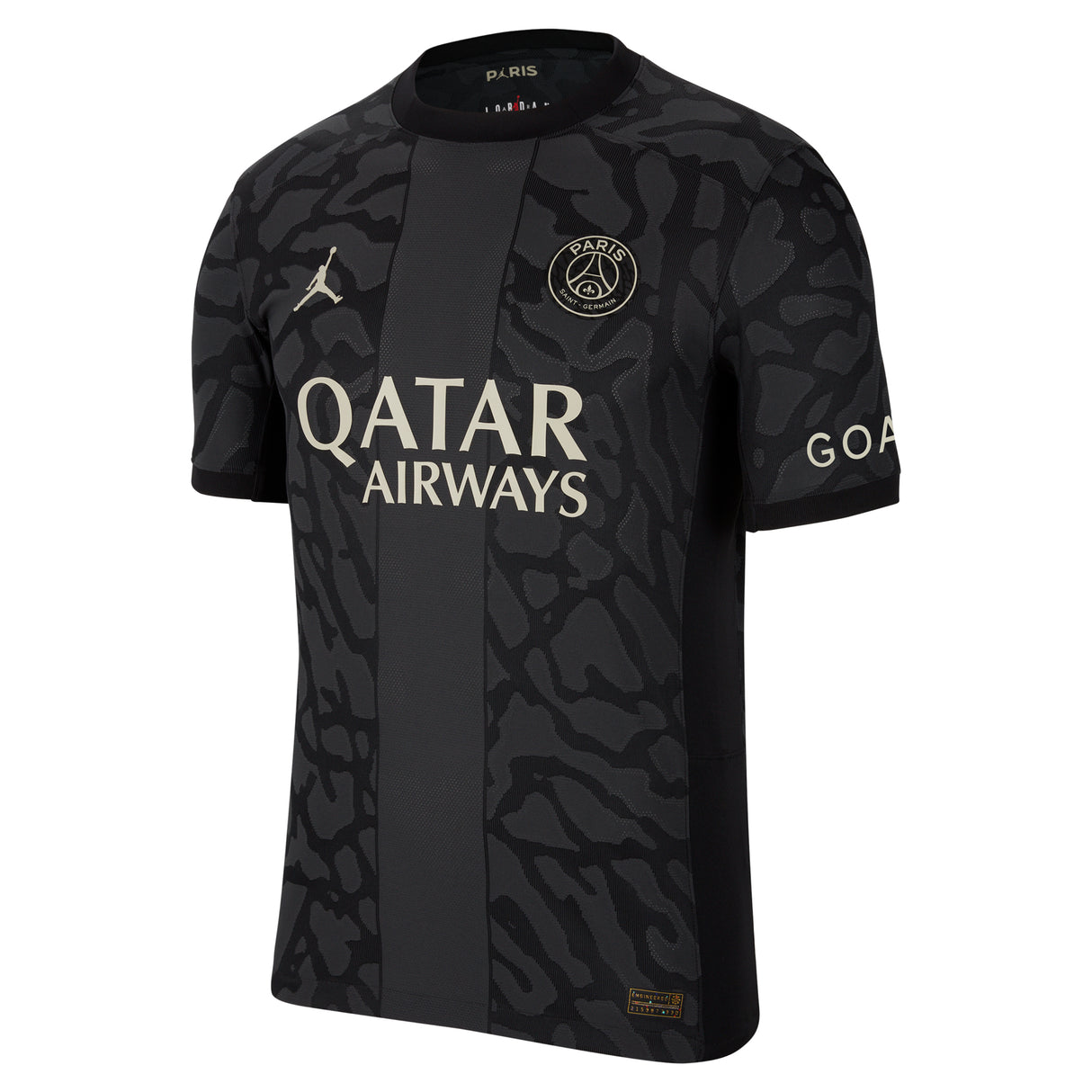 PSG x Jordan Third Dri-FIT ADV Match Shirt 2023-24 with Ekitike 44 printing - Kit Captain