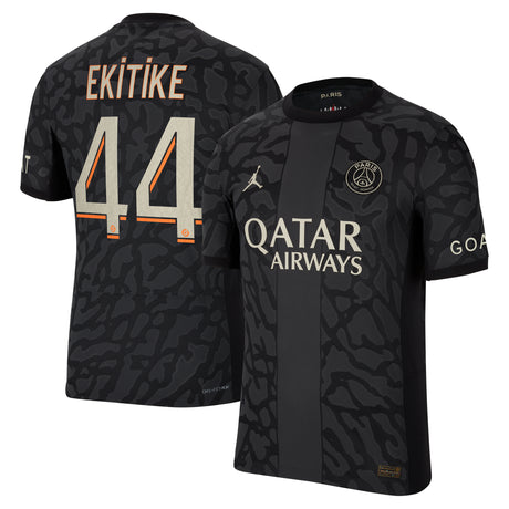 PSG x Jordan Third Dri-FIT ADV Match Shirt 2023-24 with Ekitike 44 printing - Kit Captain