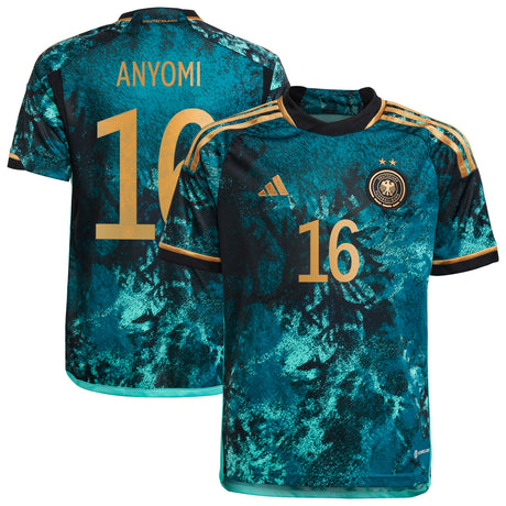 Germany Away Shirt 2023 - Kids with Anyomi 16 printing - Kit Captain