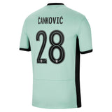 Chelsea Third Stadium Shirt 2023-24 with Čanković 28 printing - Kit Captain