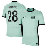 Chelsea Third Stadium Shirt 2023-24 with Čanković 28 printing - Kit Captain