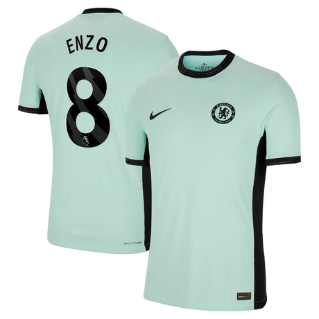 Chelsea Third Vapor Match Shirt 2023-24 with Enzo 8 printing - Kit Captain