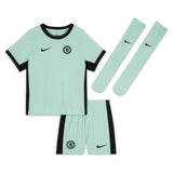 Chelsea Third Stadium Kit 2023-24 - Little Kids with Mudryk 10 printing - Kit Captain